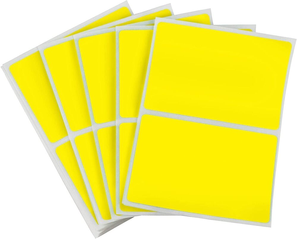 5991 2 x 3 inch Permanent Rectangular Color Code Inventory Labels, 50